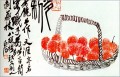 Tinta china antigua de fruta de lichi Qi Baishi